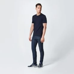 Porsche Design Crew Neck T-Shirt Color Navy Blazer -Porsche Design Store 4046901137274 04 ga pd sall ain v1