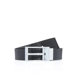 Porsche Design Reversible Business Belt 35 Color Carbon/black, Brushed Chrome