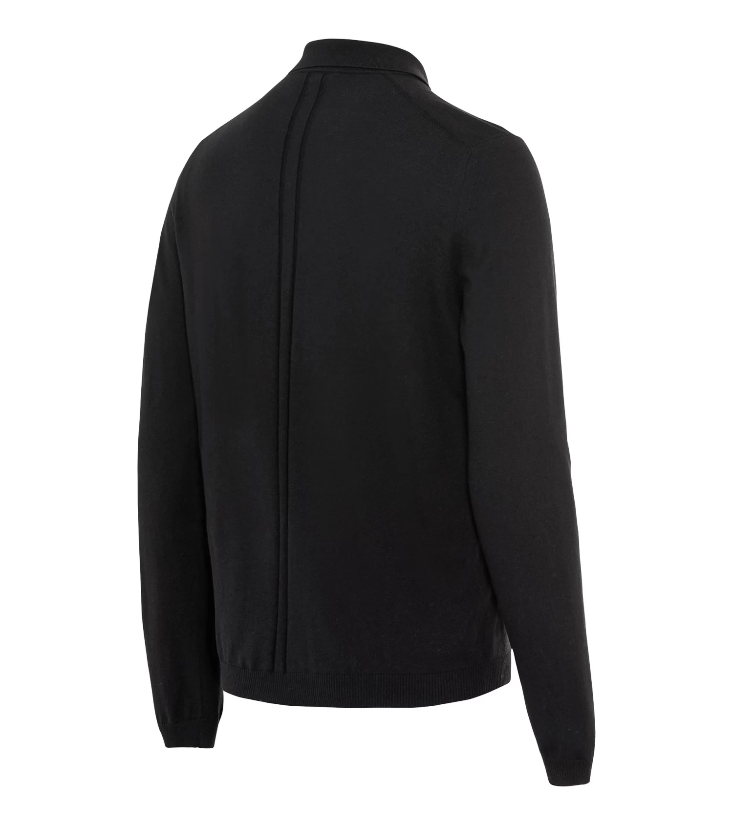 Porsche Design Long Sleeve Polo Color Jet Black 2 Porsche Design Long Sleeve Polo Color Jet Black - Image 2
