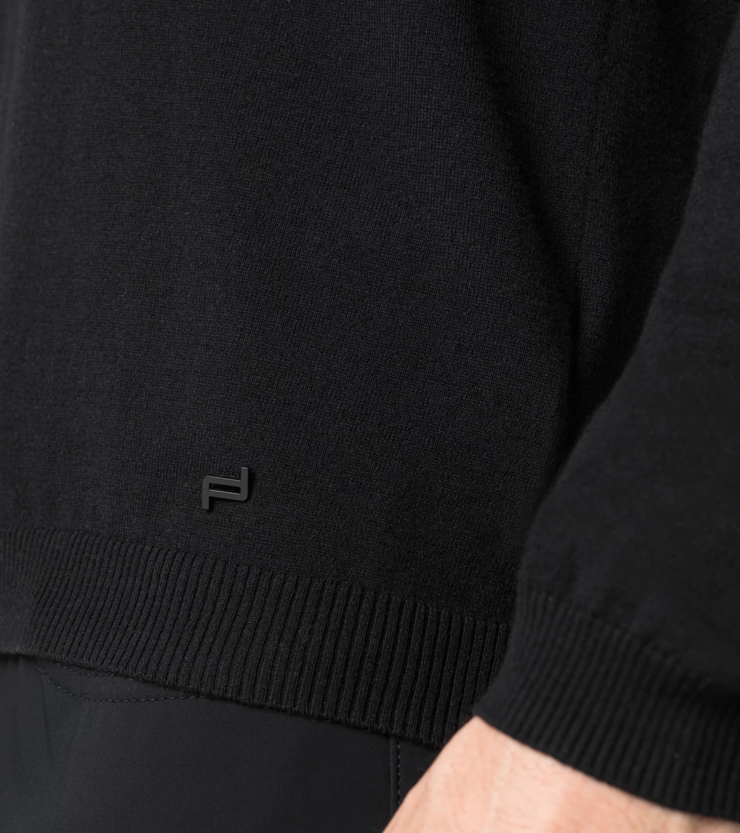 Porsche Design Long Sleeve Polo Color Jet Black 4 Porsche Design Long Sleeve Polo Color Jet Black - Image 4