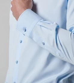 Porsche Design Regular Fit Business Shirt Color Sky Way Blue -Porsche Design Store 4046901690786 03 ga pd sall ain v1