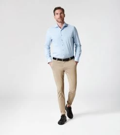 Porsche Design Regular Fit Business Shirt Color Sky Way Blue -Porsche Design Store 4046901690786 04 ga pd sall ain v1