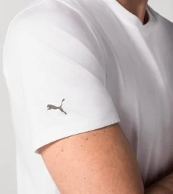 Porsche Design Essential T-Shirt Color Puma White -Porsche Design Store 4046901739454 04 ga pd sall ain v1