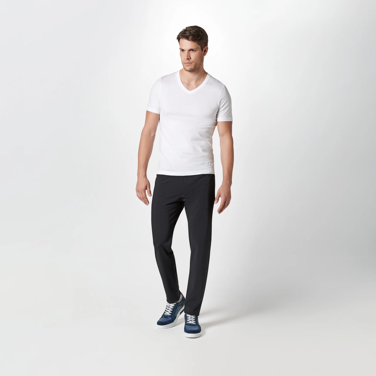 Porsche Design V-Neck T-Shirt Color Optic White 4 Porsche Design V-Neck T-Shirt Color Optic White - Image 4