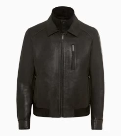 Porsche Design 50Y Targa Leather Jacket Color Jet Black