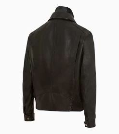 Porsche Design 50Y Targa Leather Jacket Color Jet Black -Porsche Design Store 4056487024547 03 ga pd sall ain v1