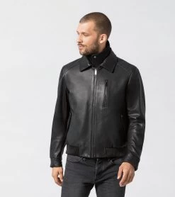 Porsche Design 50Y Targa Leather Jacket Color Jet Black -Porsche Design Store 4056487024547 07 ga pd sall ain v1