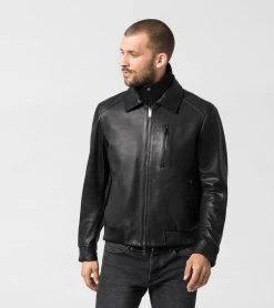 Porsche Design 50Y Targa Leather Jacket Color Jet Black -Porsche Design Store 4056487024547 11 ga pd sall ain v1