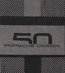 Porsche Design 50Y Chequered Flag Scarf Color Jet Black/pewter Grey -Porsche Design Store 4056487024950 03 ga pd sall ain v1