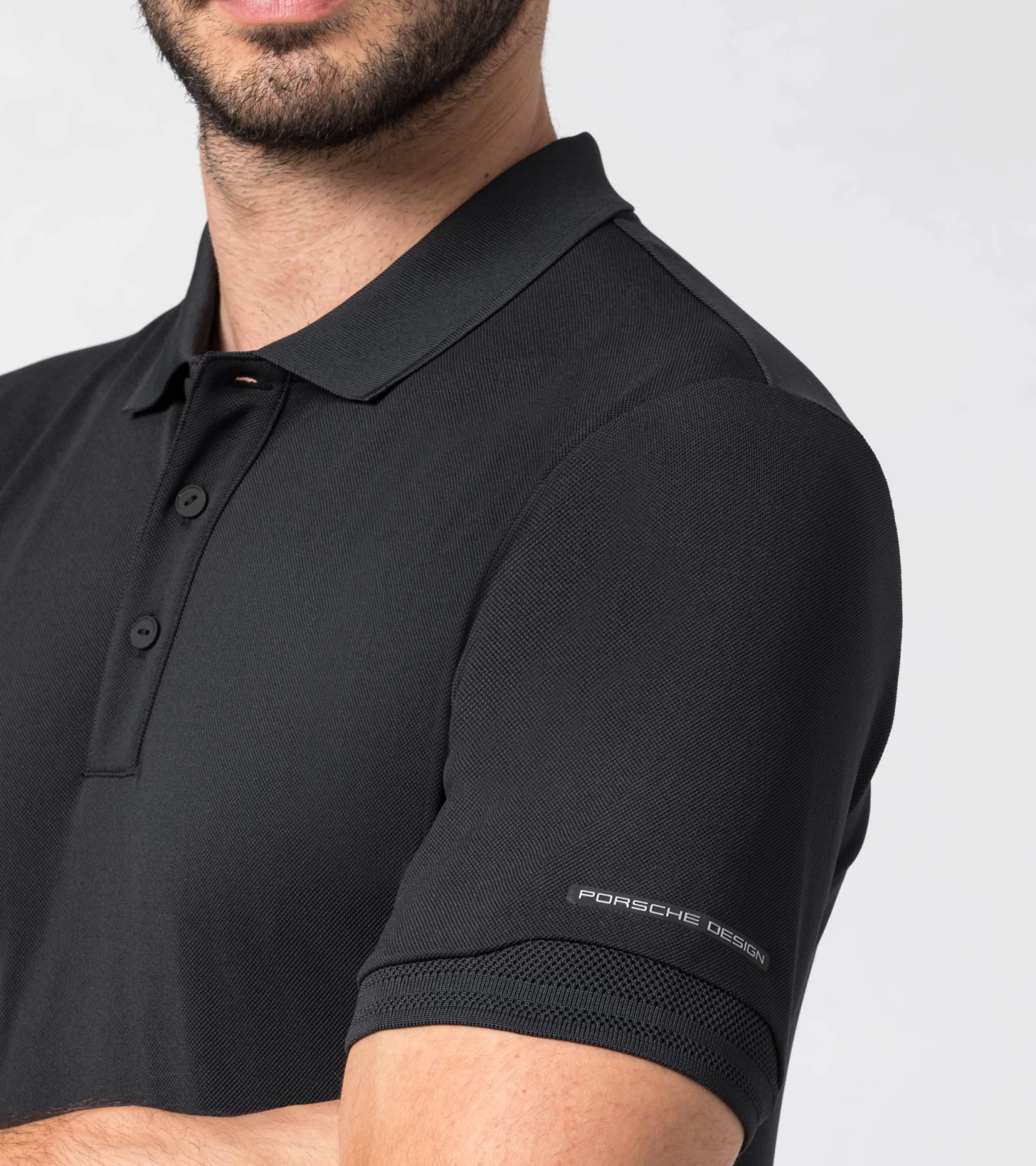 Porsche Design Men's Polo Color Black 3 Porsche Design Men's Polo Color Black - Image 3