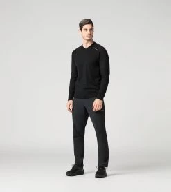 Porsche Design PD Evoknit V-Neck Color Jet Black -Porsche Design Store 4056487032016 07 ga pd sall ain v1