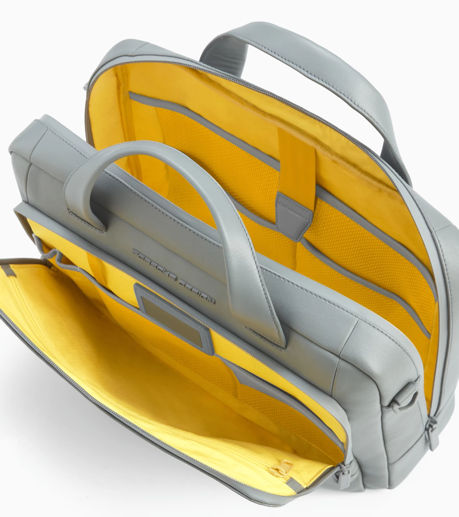 Porsche Design Roadster Leather Briefcase S Color Grey 3 Porsche Design Roadster Leather Briefcase S Color Grey - Image 3