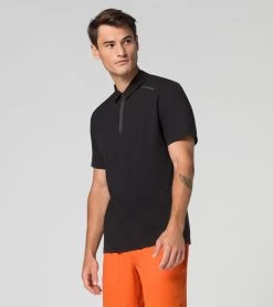Porsche Design Active Polo Shirt Color Black -Porsche Design Store 4056487039138 006 ga pd sall ain v1