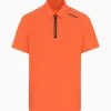 Porsche Design Active Polo Shirt Color Firecracker Orange