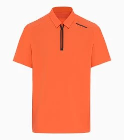 Porsche Design Active Polo Shirt Color Firecracker Orange