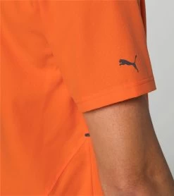 Porsche Design Active Polo Shirt Color Firecracker Orange -Porsche Design Store 4056487039190 004 ga pd sall ain v1