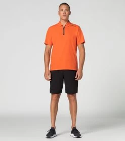Porsche Design Active Polo Shirt Color Firecracker Orange -Porsche Design Store 4056487039190 007 ga pd sall ain v1