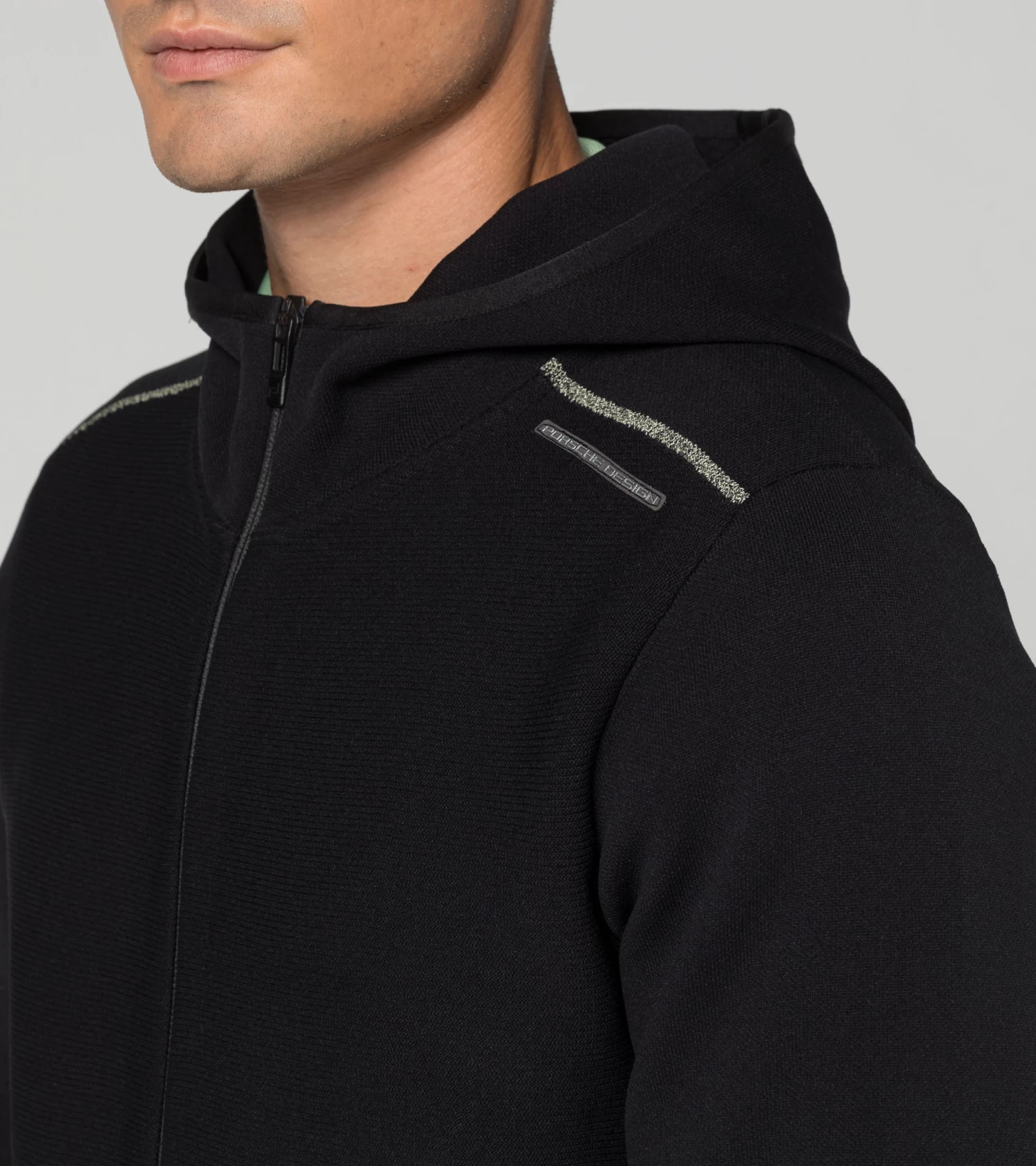 Porsche Design EvoKNIT® Midlayer Jacket Color Black 3 Porsche Design EvoKNIT® Midlayer Jacket Color Black - Image 3