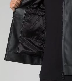 Porsche Design Active Leather Jacket Color Jet Black -Porsche Design Store 4056487043227 007 ga pd sall ain v1