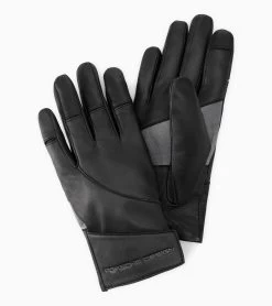 Porsche Design Active Leather Gloves Color Jet Black