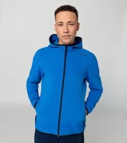 Porsche Design EvoKNIT® Midlayer Jacket Color Ultra Blue -Porsche Design Store 4056487046273 007 ga pd sall ain v1