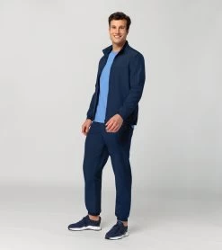 Porsche Design Woven Tech Jacket Color Persian Blue -Porsche Design Store 4056487046518 005 ga pd sall ain v1