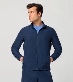 Porsche Design Woven Tech Jacket Color Persian Blue -Porsche Design Store 4056487046518 006 ga pd sall ain v1