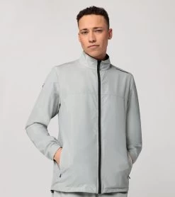 Porsche Design Woven Tech Jacket Color Ash Grey -Porsche Design Store 4056487046570 007 ga pd sall ain v1