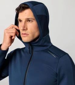 Porsche Design Hooded Sweat Jacket Color Persian Blue -Porsche Design Store 4056487046631 003 ga pd sall ain v1