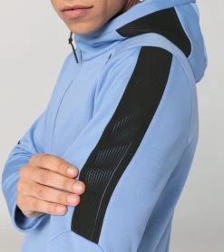 Porsche Design Hooded Sweat Jacket Color Blissful Blue -Porsche Design Store 4056487046693 004 ga pd sall ain v1