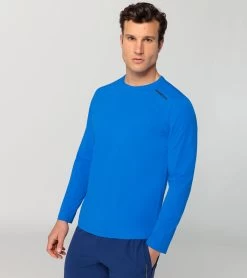 Porsche Design Active Long-sleeved Top Color Ultra Blue -Porsche Design Store 4056487046815 006 ga pd sall ain v1