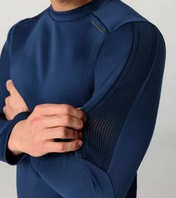 Porsche Design Crew Neck Sweater Color Persian Blue -Porsche Design Store 4056487046877 003 ga pd sall ain v1