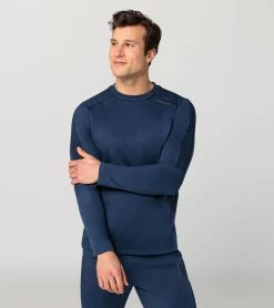 Porsche Design Crew Neck Sweater Color Persian Blue -Porsche Design Store 4056487046877 006 ga pd sall ain v1