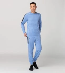 Porsche Design Crew Neck Sweater Color Blissful Blue -Porsche Design Store 4056487046938 005 ga pd sall ain v1