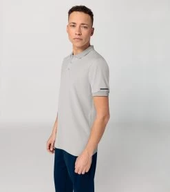 Porsche Design Men's Polo Shirt Color Ash Grey -Porsche Design Store 4056487047362 006 ga pd sall ain v1