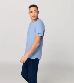 Porsche Design Essential T-Shirt Color Blissful Blue 11 Porsche Design Essential T-Shirt Color Blissful Blue -Porsche Design Store 4056487047485 006 ga pd sall ain v1