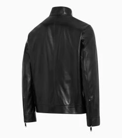 Porsche Design Athleisure Reverse Leather Jacket Color Jet Black -Porsche Design Store 4056487049625 004 ga pd sall ain v1