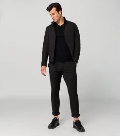 Porsche Design Athleisure Reverse Leather Jacket Color Jet Black -Porsche Design Store 4056487049625 010 ga pd sall ain v1