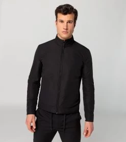 Porsche Design Athleisure Reverse Leather Jacket Color Jet Black -Porsche Design Store 4056487049625 011 ga pd sall ain v1