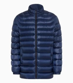Porsche Design Lightweight Puffer Parka. Color Navy Blazer -Porsche Design Store 4056487049687 003 ga pd sall ain v1