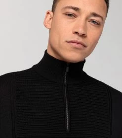 Porsche Design Athleisure Sweater Color Jet Black -Porsche Design Store 4056487050201 004 ga pd sall ain v1