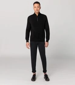 Porsche Design Athleisure Sweater Color Jet Black -Porsche Design Store 4056487050201 005 ga pd sall ain v1