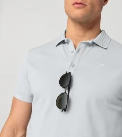 Porsche Design TecFlex Polo Shirt Color Ash Gray -Porsche Design Store 4056487050362 003 ga pd sall ain v1