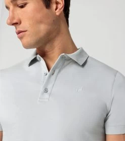 Porsche Design PD Icon Polo Shirt Color Ash Gray -Porsche Design Store 4056487050416 003 ga pd sall ain v1