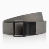 Porsche Design Casual Double Ring Buckle Belt Color Grey, Titanium