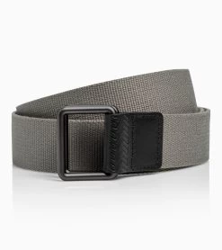 Porsche Design Casual Double Ring Buckle Belt Color Grey, Titanium