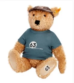 Porsche Design Steiff X Porsche Teddy Bear - 60Y Porsche 911 - Limited Edition Color Beige/blau/braun