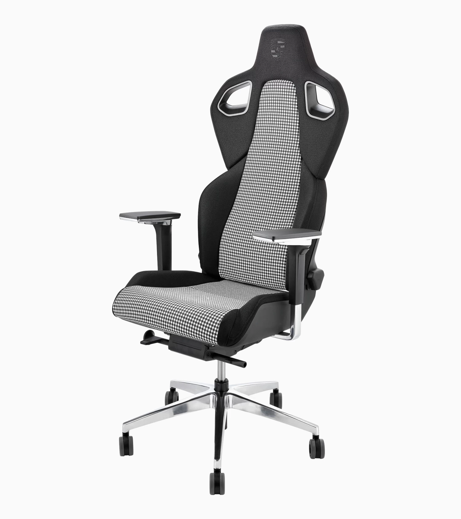 Porsche Design RECARO X Porsche Gaming Chair Pepita – Ltd. Color Schwarz/weiß/silber/grau/black/white/silver/grey 5 Porsche Design RECARO X Porsche Gaming Chair Pepita – Ltd. Color Schwarz/weiß/silber/grau/black/white/silver/grey - Image 5