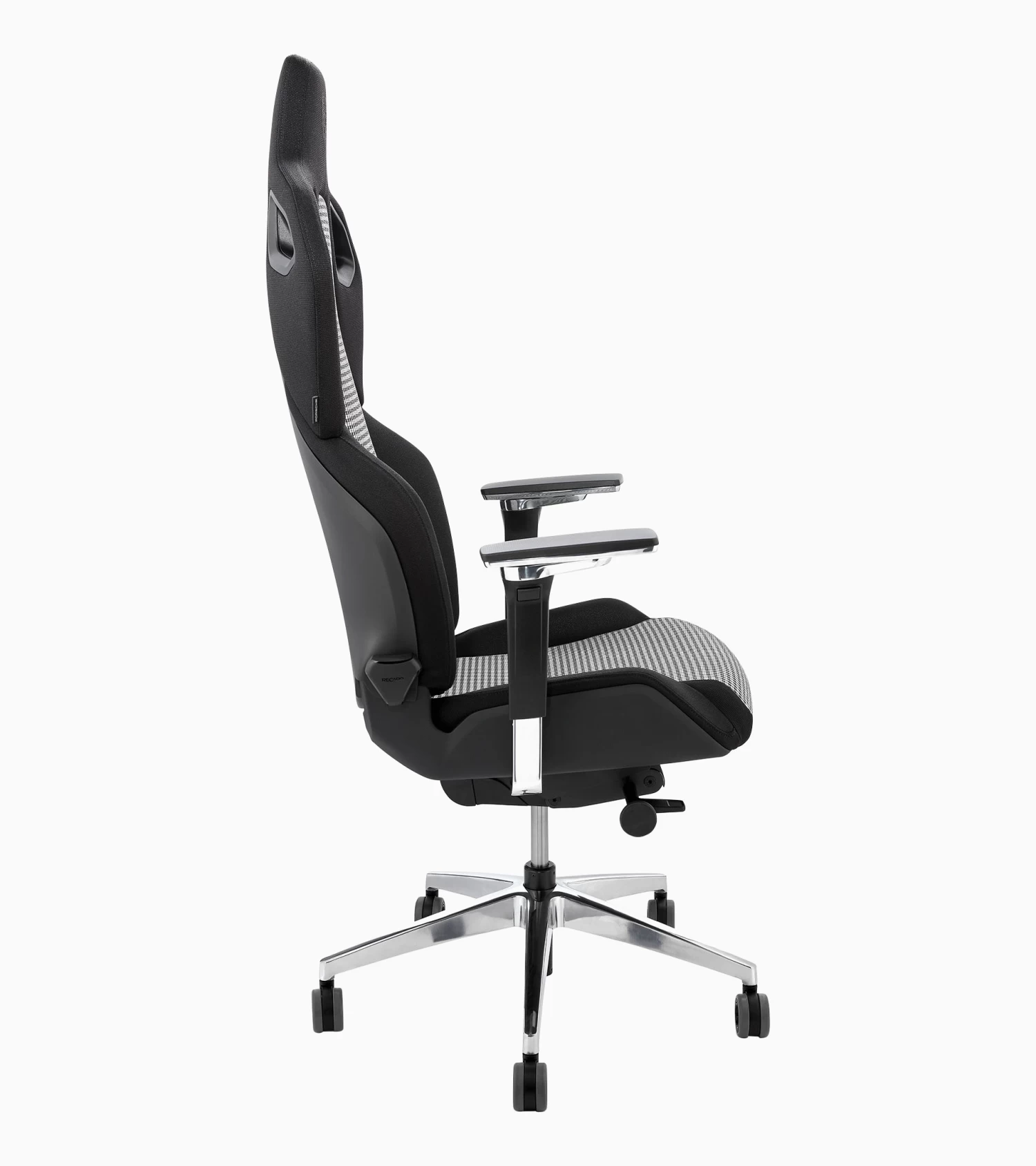 Porsche Design RECARO X Porsche Gaming Chair Pepita – Ltd. Color Schwarz/weiß/silber/grau/black/white/silver/grey 6 Porsche Design RECARO X Porsche Gaming Chair Pepita – Ltd. Color Schwarz/weiß/silber/grau/black/white/silver/grey - Image 6