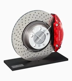 Porsche Design 911 Brake Disc Clock – Porsche Originals – Ltd. Color Silber/rot